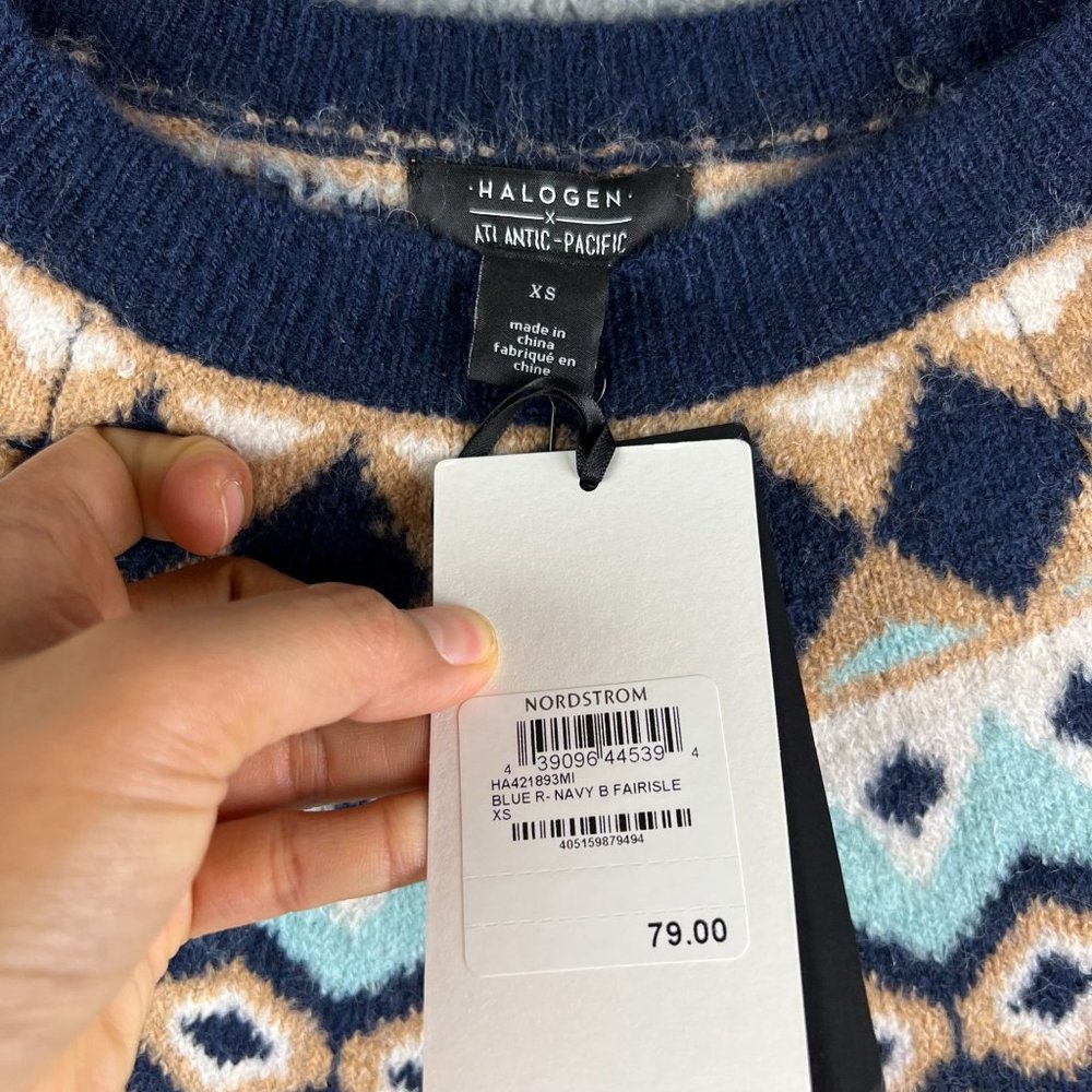 Halogen Multicolor Patterned Sweater - image 3